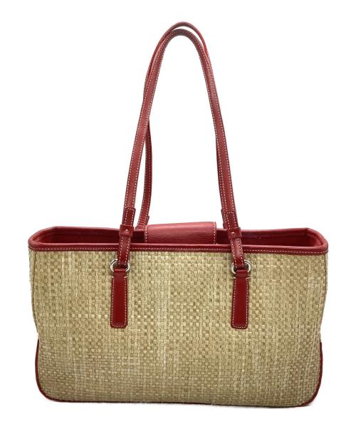 COACH（コーチ）COACH (コーチ) ハンドバッグ レッドの古着・服飾アイテム