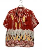 HAWAIIANDENIMEハワイアンデニム）の古着「アロハシャツ」｜レッド