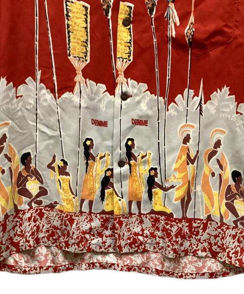 HAWAIIANDENIME（ハワイアンデニム）HAWAIIANDENIME (ハワイアンデニム) アロハシャツ レッド サイズ:Мの古着・服飾アイテム