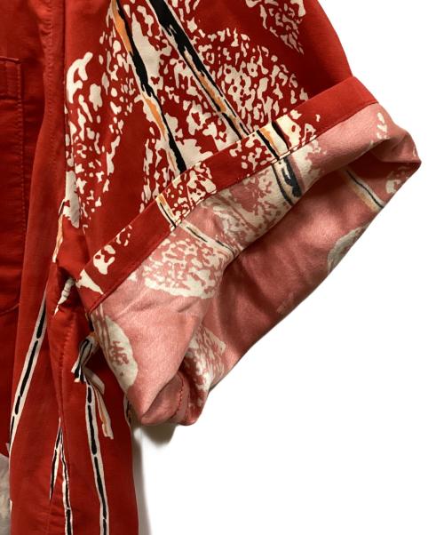 HAWAIIANDENIME（ハワイアンデニム）HAWAIIANDENIME (ハワイアンデニム) アロハシャツ レッド サイズ:Мの古着・服飾アイテム
