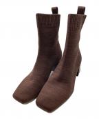 VIVAIAビバイア）の古着「ニットブーツ」｜ブラウン