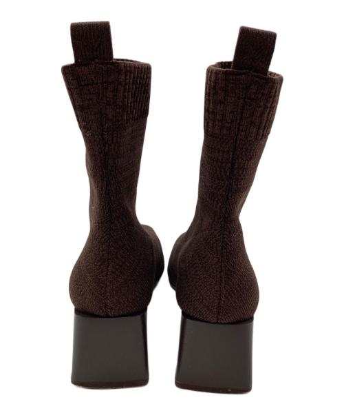 VIVAIA（ビバイア）VIVAIA (ビバイア) ニットブーツ ブラウン サイズ:23.5cmの古着・服飾アイテム