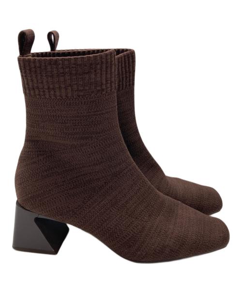 VIVAIA（ビバイア）VIVAIA (ビバイア) ニットブーツ ブラウン サイズ:23.5cmの古着・服飾アイテム