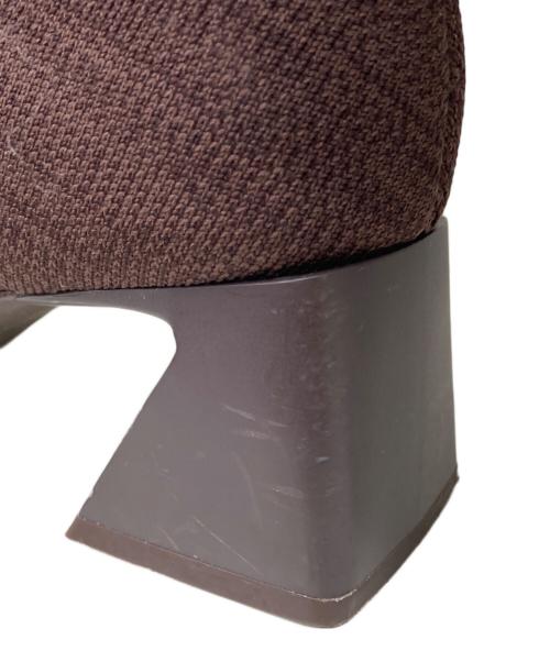 VIVAIA（ビバイア）VIVAIA (ビバイア) ニットブーツ ブラウン サイズ:23.5cmの古着・服飾アイテム