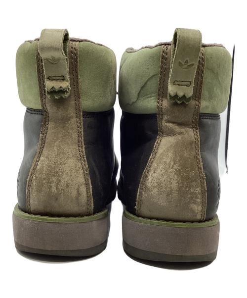 adidas（アディダス）adidas (アディダス) RANSOM (ランソム) ブーツ ブラック×グリーン サイズ:25.5の古着・服飾アイテム