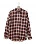 DSQUARED2（ディースクエアード）の古着「リネンオンブレチェックシャツ」｜レッド