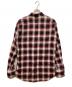DSQUARED2 (ディースクエアード) リネンオンブレチェックシャツ レッド サイズ:46：14000円