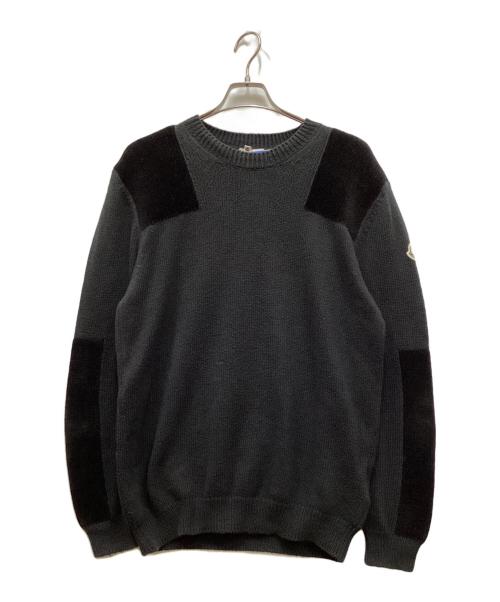 MONCLER（モンクレール）MONCLER (モンクレール) クルーネックニット ブラック サイズ:XLの古着・服飾アイテム