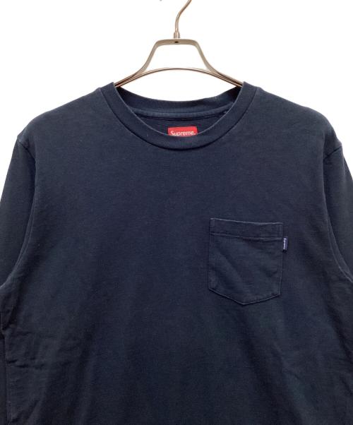SUPREME（シュプリーム）SUPREME (シュプリーム) 長袖Tシャツ ネイビー サイズ:Mの古着・服飾アイテム