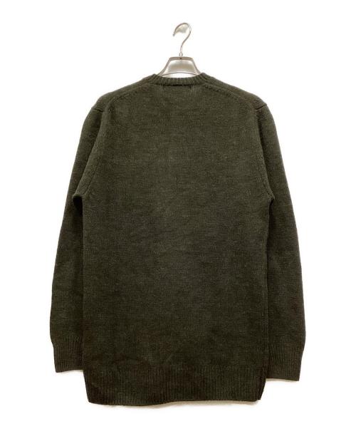 COMME des GARCONS SHIRT（コムデギャルソンシャツ）COMME des GARCONS SHIRT (コムデギャルソンシャツ) コントラストポケットニットカーディガン ブラウン サイズ:Lの古着・服飾アイテム