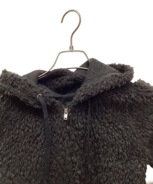 COMME des GARCONS（コムデギャルソン）COMME des GARCONS (コムデギャルソン) レイヤード切替ボアジップパーカー ブラック サイズ:Sの古着・服飾アイテム