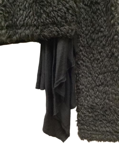 COMME des GARCONS（コムデギャルソン）COMME des GARCONS (コムデギャルソン) レイヤード切替ボアジップパーカー ブラック サイズ:Sの古着・服飾アイテム