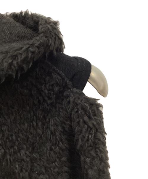COMME des GARCONS（コムデギャルソン）COMME des GARCONS (コムデギャルソン) レイヤード切替ボアジップパーカー ブラック サイズ:Sの古着・服飾アイテム