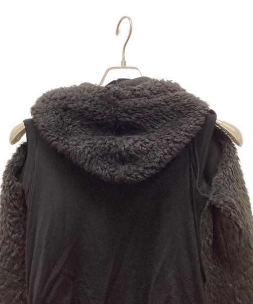COMME des GARCONS（コムデギャルソン）COMME des GARCONS (コムデギャルソン) レイヤード切替ボアジップパーカー ブラック サイズ:Sの古着・服飾アイテム
