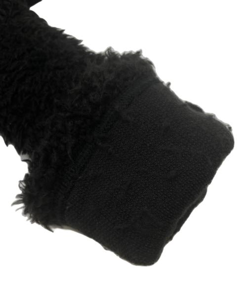 COMME des GARCONS（コムデギャルソン）COMME des GARCONS (コムデギャルソン) レイヤード切替ボアジップパーカー ブラック サイズ:Sの古着・服飾アイテム