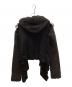 COMME des GARCONS (コムデギャルソン) レイヤード切替ボアジップパーカー ブラック サイズ:S：9000円
