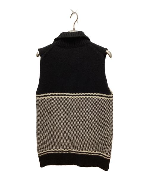 JUNYA WATANABE COMME des GARCONS（(ジュンヤワタナベ コムデギャルソン）JUNYA WATANABE COMME des GARCONS (ジュンヤワタナベ コムデギャルソン) ノルディックニットベスト ブラック サイズ:Mの古着・服飾アイテム