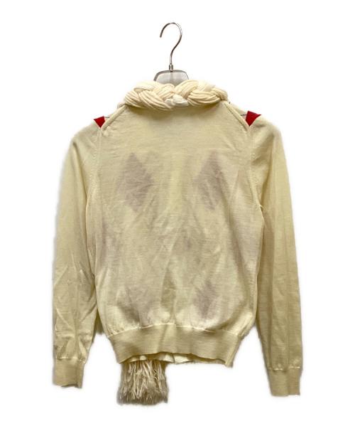 COMME des GARCONS（コムデギャルソン）COMME des GARCONS (コムデギャルソン) アーガイルニット アイボリー サイズ:表記なし(実寸をご確認ください)の古着・服飾アイテム