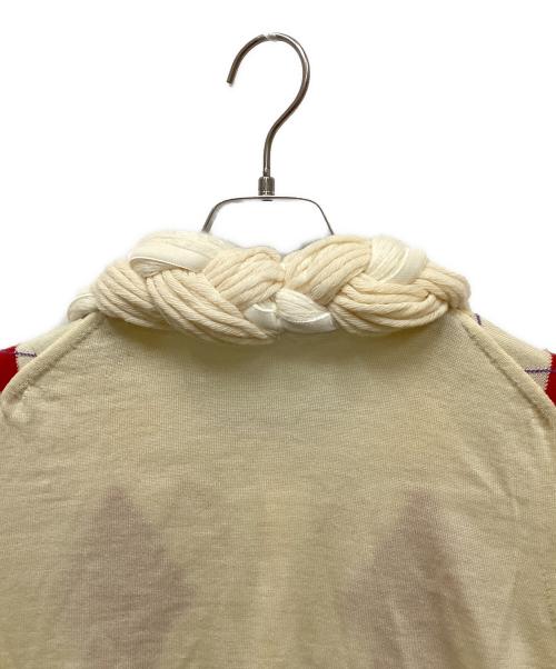 COMME des GARCONS（コムデギャルソン）COMME des GARCONS (コムデギャルソン) アーガイルニット アイボリー サイズ:表記なし(実寸をご確認ください)の古着・服飾アイテム