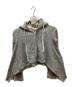 BLACK COMME des GARCONS（ブラックコムデギャルソン）の古着「変形短丈パーカー」｜グレー