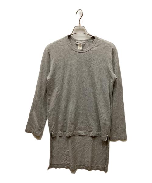 COMME des GARCONS SHIRT（コムデギャルソンシャツ）COMME des GARCONS SHIRT (コムデギャルソンシャツ) ロング丈カットソー グレー サイズ:Lの古着・服飾アイテム