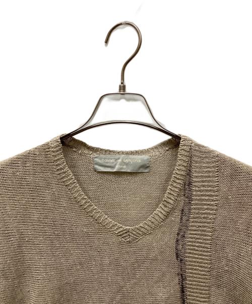 COMME des GARCONS HOMME（コムデギャルソン オム）COMME des GARCONS HOMME (コムデギャルソン オム) リネンアシメニット ベージュ サイズ:表記無しの古着・服飾アイテム