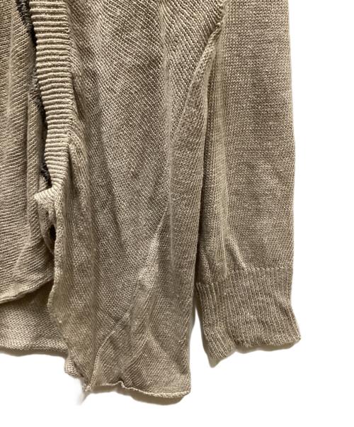 COMME des GARCONS HOMME（コムデギャルソン オム）COMME des GARCONS HOMME (コムデギャルソン オム) リネンアシメニット ベージュ サイズ:表記無しの古着・服飾アイテム