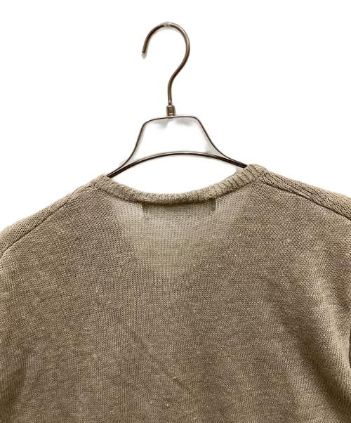 COMME des GARCONS HOMME（コムデギャルソン オム）COMME des GARCONS HOMME (コムデギャルソン オム) リネンアシメニット ベージュ サイズ:表記無しの古着・服飾アイテム