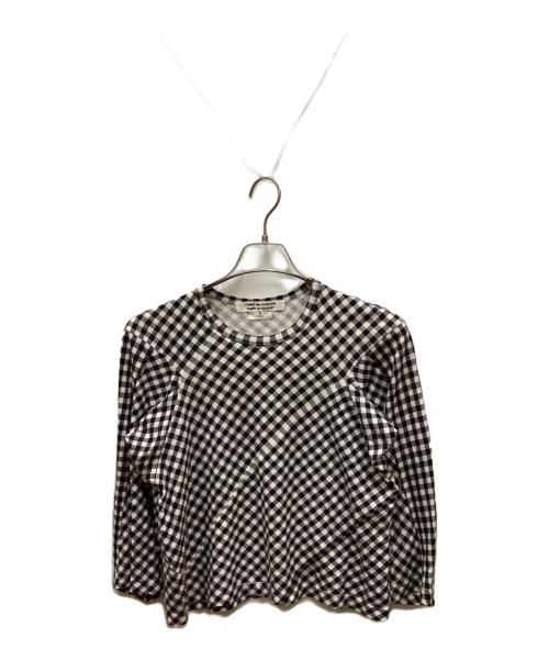 COMME des GARCONS COMME des GARCONS（コムデギャルソン コムデギャルソン）COMME des GARCONS COMME des GARCONS (コムデギャルソン コムデギャルソン) ギンガムチェックカットソー ホワイト×ブラック サイズ:Sの古着・服飾アイテム