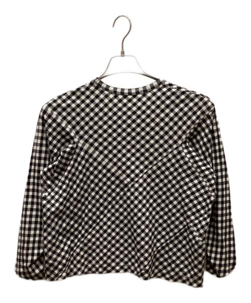 COMME des GARCONS COMME des GARCONS（コムデギャルソン コムデギャルソン）COMME des GARCONS COMME des GARCONS (コムデギャルソン コムデギャルソン) ギンガムチェックカットソー ホワイト×ブラック サイズ:Sの古着・服飾アイテム