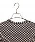 中古・古着 COMME des GARCONS COMME des GARCONS (コムデギャルソン コムデギャルソン) ギンガムチェックカットソー ホワイト×ブラック サイズ:S：7000円
