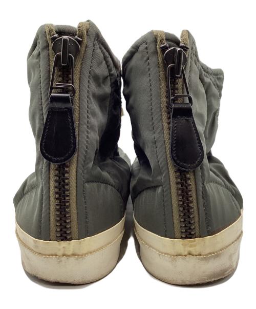 COMME des GARCONS JUNYA WATANABE MAN（コム デ ギャルソン ジュンヤ ワタナベ マン）COMME des GARCONS JUNYA WATANABE MAN (コム デ ギャルソン ジュンヤ ワタナベ マン) ハイカットスニーカー グリーン サイズ:Mの古着・服飾アイテム