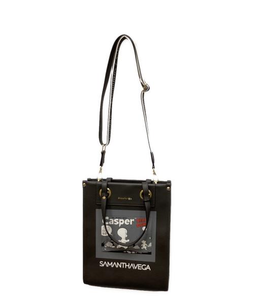 Samantha Vega（サマンサベガ）Samantha Vega (サマンサベガ) CASPER (キャスパー) コラボトートバッグ ブラックの古着・服飾アイテム
