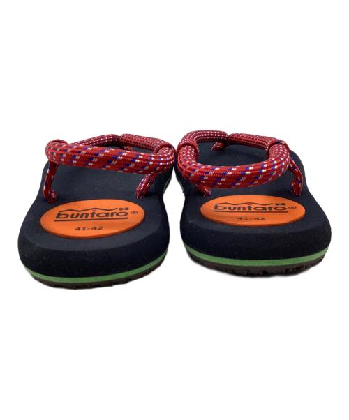 BUNTARO（ブンタロウ）BUNTARO (ブンタロウ) WARAJI SANDAL ネイビー サイズ:41〜42の古着・服飾アイテム