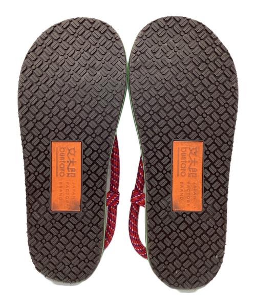 BUNTARO（ブンタロウ）BUNTARO (ブンタロウ) WARAJI SANDAL ネイビー サイズ:41〜42の古着・服飾アイテム