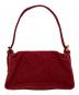 FENDI (フェンディ) コーデュロイマンマバケット ハンドバッグ レッド：70000円