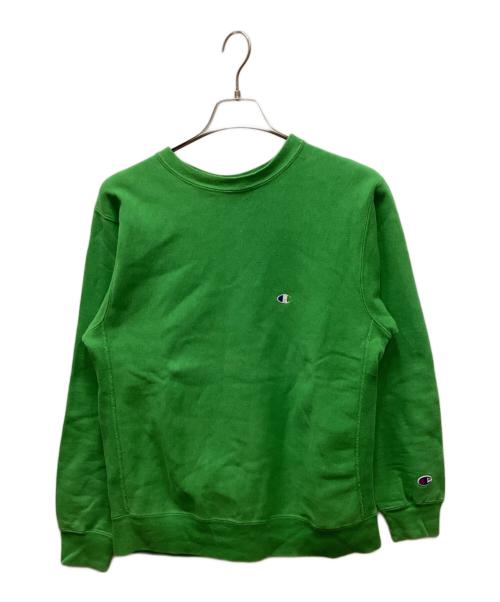 Champion REVERSE WEAVE（チャンピオン リバース ウィーブ）Champion REVERSE WEAVE (チャンピオン リバース ウィーブ) クルーネックスウェット グリーン サイズ:XLの古着・服飾アイテム