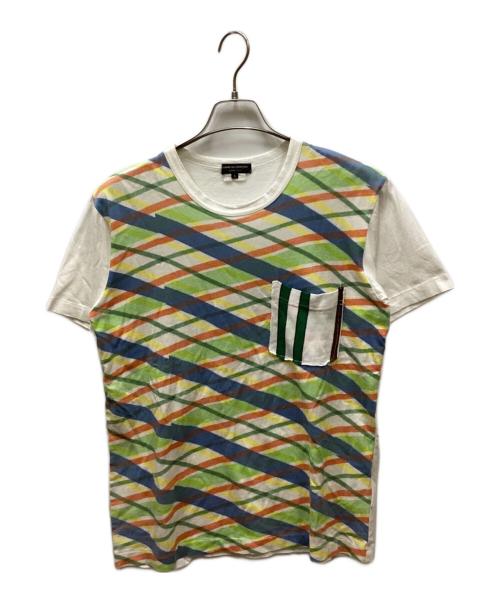 COMME des GARCONS HOMME PLUS（コムデギャルソンオムプリュス）COMME des GARCONS HOMME PLUS (コムデギャルソンオムプリュス) 総柄Tシャツ マルチカラー サイズ:Sの古着・服飾アイテム