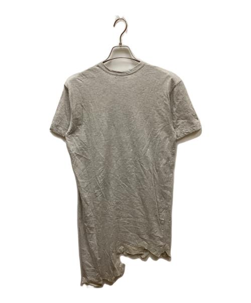 COMME des GARCONS HOMME PLUS（コムデギャルソンオムプリュス）COMME des GARCONS HOMME PLUS (コムデギャルソンオムプリュス) ロング丈半袖カットソー グレー サイズ:Mの古着・服飾アイテム