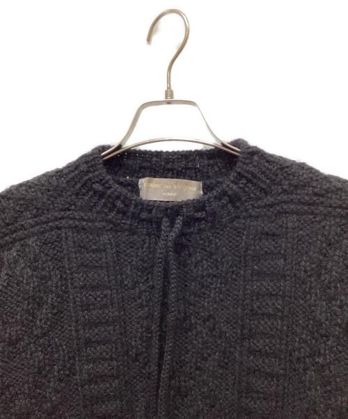 COMME des GARCONS HOMME（コムデギャルソン オム）COMME des GARCONS HOMME (コムデギャルソン オム) ハイネックロープニット ブラック サイズ:表記なし(実寸をご確認ください)の古着・服飾アイテム