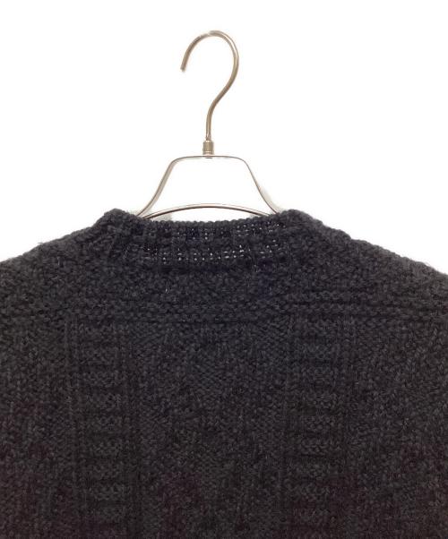 COMME des GARCONS HOMME（コムデギャルソン オム）COMME des GARCONS HOMME (コムデギャルソン オム) ハイネックロープニット ブラック サイズ:表記なし(実寸をご確認ください)の古着・服飾アイテム