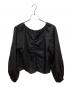 Noble（ノーブル）の古着「ラスタークリースツイルパフブラウス」｜ブラック