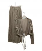 CLANEクラネ）の古着「VELOR CACHECOEUR SET UP」｜グレー