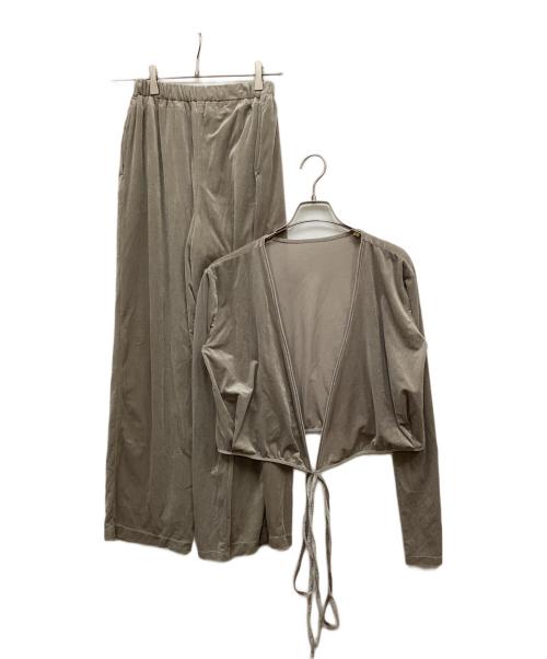 CLANE（クラネ）CLANE (クラネ) VELOR CACHECOEUR SET UP グレーの古着・服飾アイテム