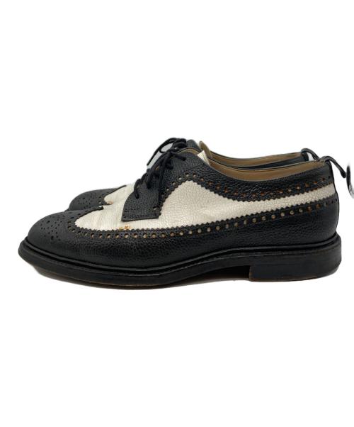BROOKS BROTHERS（ブルックスブラザーズ）BROOKS BROTHERS (ブルックスブラザーズ) ウィングチップシューズ ブラック×ホワイト サイズ:7 1/2の古着・服飾アイテム