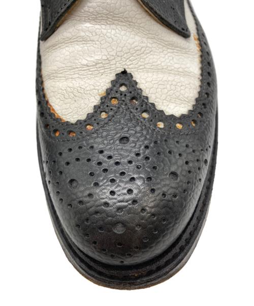 BROOKS BROTHERS（ブルックスブラザーズ）BROOKS BROTHERS (ブルックスブラザーズ) ウィングチップシューズ ブラック×ホワイト サイズ:7 1/2の古着・服飾アイテム