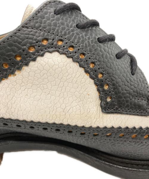 BROOKS BROTHERS（ブルックスブラザーズ）BROOKS BROTHERS (ブルックスブラザーズ) ウィングチップシューズ ブラック×ホワイト サイズ:7 1/2の古着・服飾アイテム