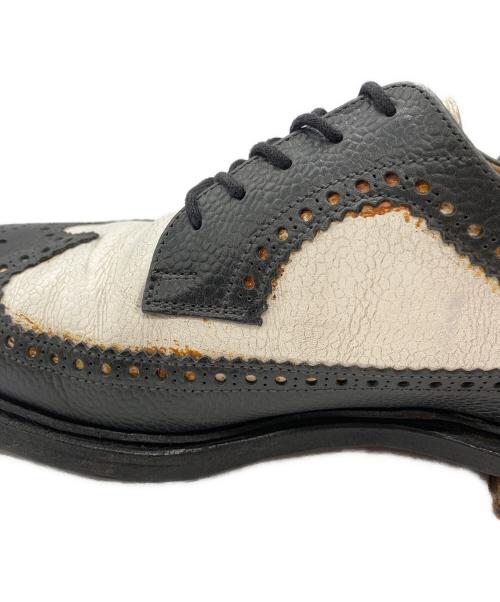 BROOKS BROTHERS（ブルックスブラザーズ）BROOKS BROTHERS (ブルックスブラザーズ) ウィングチップシューズ ブラック×ホワイト サイズ:7 1/2の古着・服飾アイテム