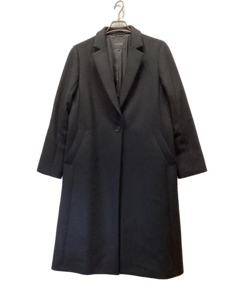 UNTITLED（アンタイトル）UNTITLED (アンタイトル) ウールチェスターコート ブラック サイズ:2の古着・服飾アイテム