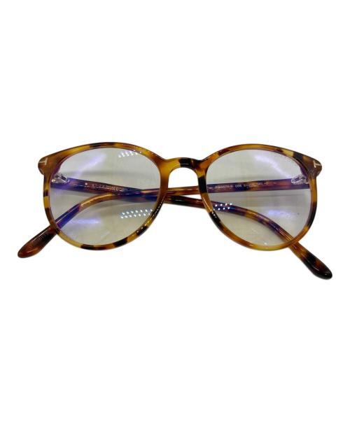 TOM FORD（トムフォード）TOM FORD (トムフォード) ブルーライトカットレンズ ブラウン サイズ:51-18-140の古着・服飾アイテム